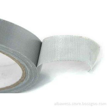 Finely Cutting Cloth Duct Tape Silver Crepe Paper Heavy Dut